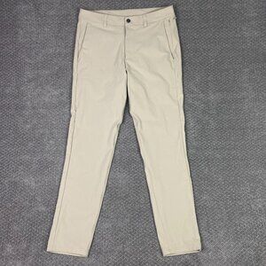 Lululemon Commission Pants Men's 32 Measures 33 x 30 Beige Khaki Chino